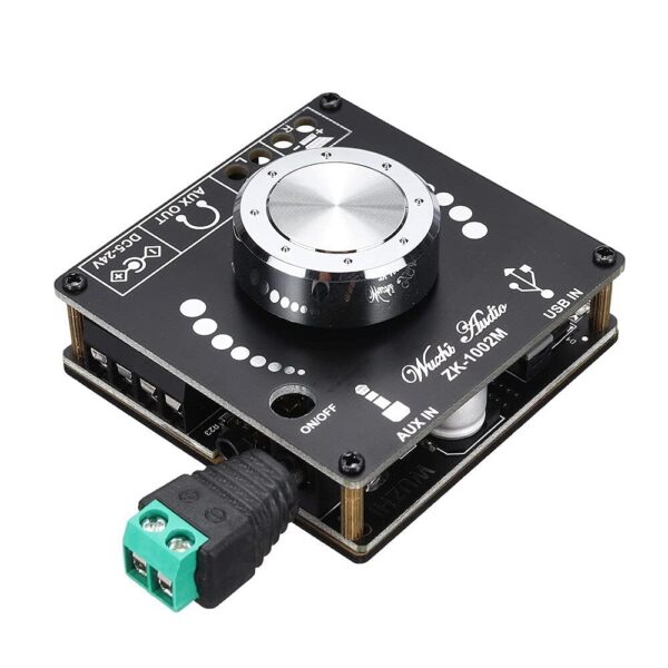 ZK-1002M Stereo Bluetooth 5.0 Power Audio Amplifier Board - 100W x 2 - Image 5