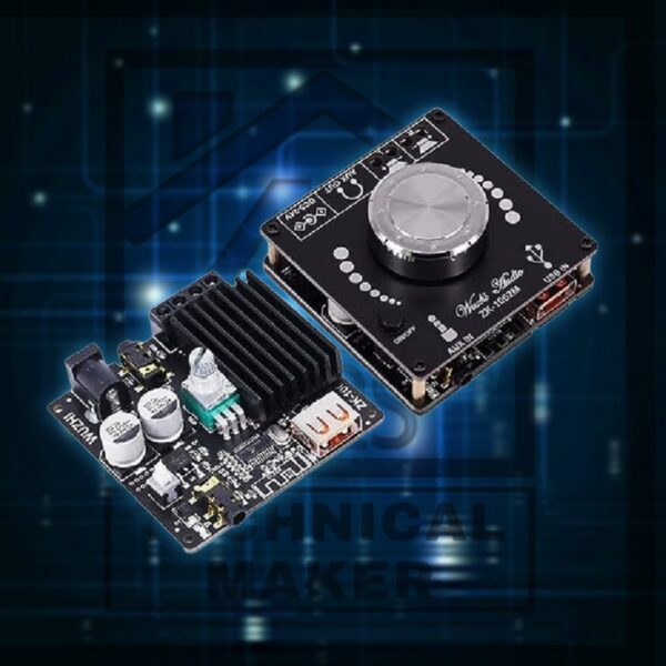 ZK-1002M Stereo Bluetooth 5.0 Power Audio Amplifier Board - 100W x 2 - Image 3