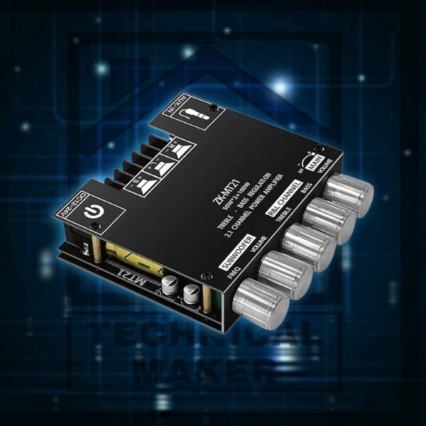 ZK-MT21 2.1 Channel Bluetooth Digital Amplifier Board - 50W x 2 + 100W - Image 2