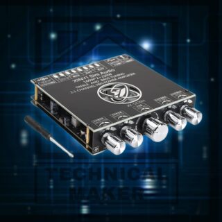 XY-S220H, 540W Bluetooth Power Amplifier Board with Subwoofer 2.1 Channel 160W×2+220W, 15V-36V Audio Power Amplifier Module with Treble and Bass Control