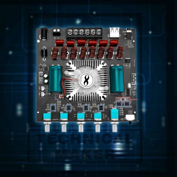 ZK-AS21 220W*2+350W 2.1 Bluetooth Power Amplifier Board with TPA3255 Chip, 18V-36V Bluetooth Speaker Audio Amplifier Module - Image 3