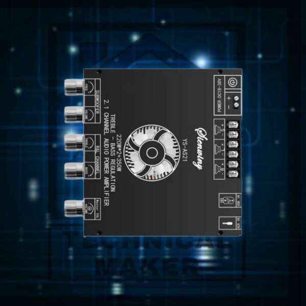 Ys-AS21, 2.1 Channel Bluetooth Digital Subwoofer Amplifier Board 220wx2+350w - Image 2