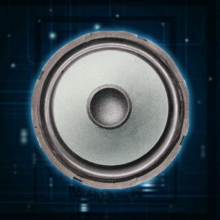 TM- 8 inch, 80w, 8ohm, super bass woofer speaker with rubber surround.