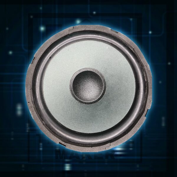 TM- 8 inch, 80w, 8ohm, super bass woofer speaker with rubber surround.